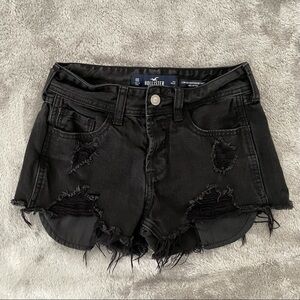 Hollister Low Rise Boyfriend Cut Off Ripped Shorts